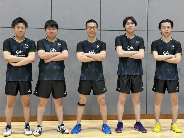 卓球部の集合写真